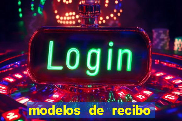 modelos de recibo de pagamento word