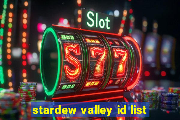 stardew valley id list